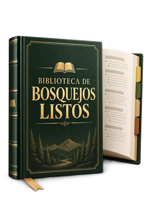 Mockup de la Biblioteca de Bosquejos Listos