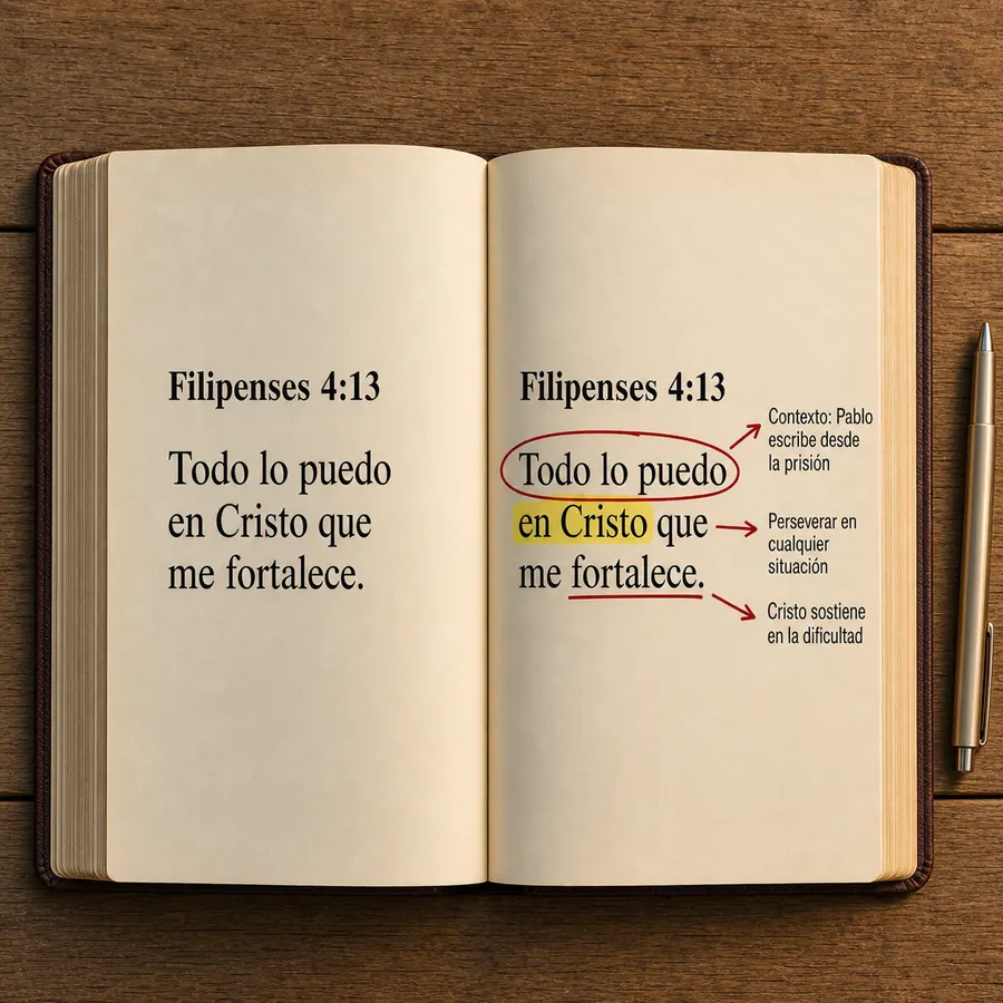 Página explicada de Filipenses 4:13